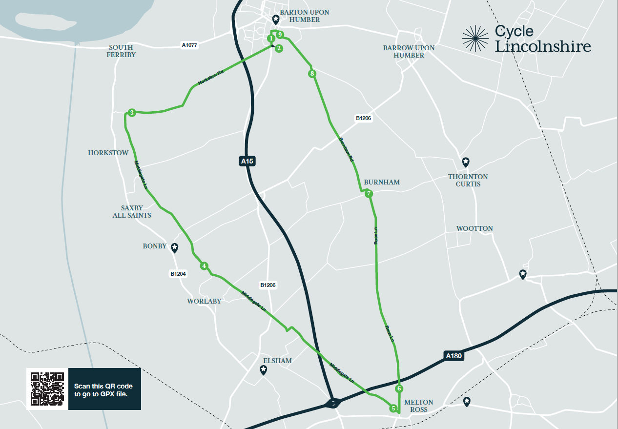 Conquer the Wolds Cycle Route Map