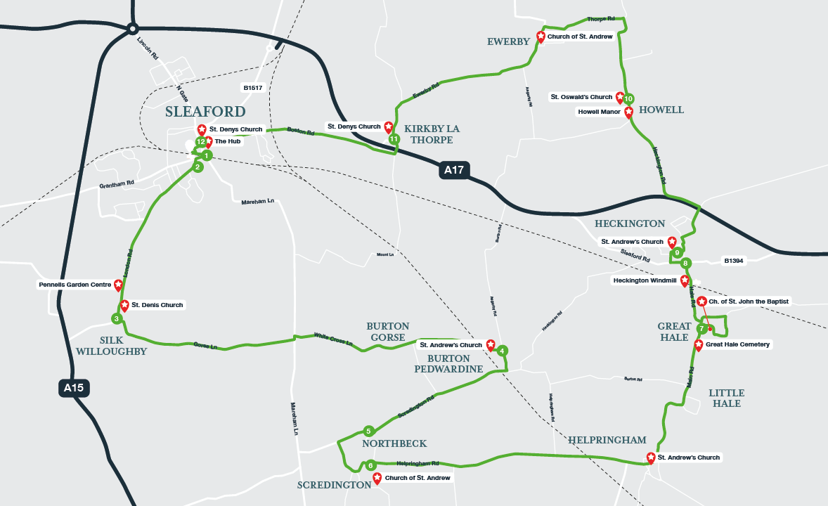 Sleaford Spires and Sails Map