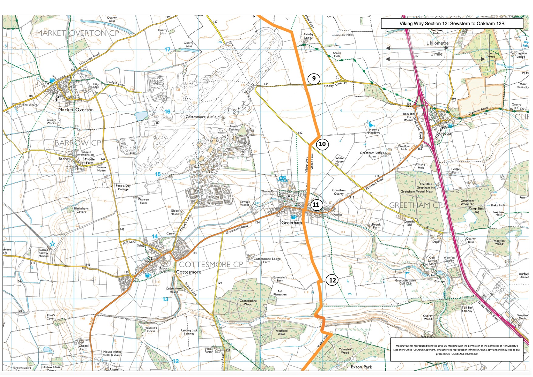 Viking Way 13 Sewstern To Oakham Walk - Visit Lincolnshire