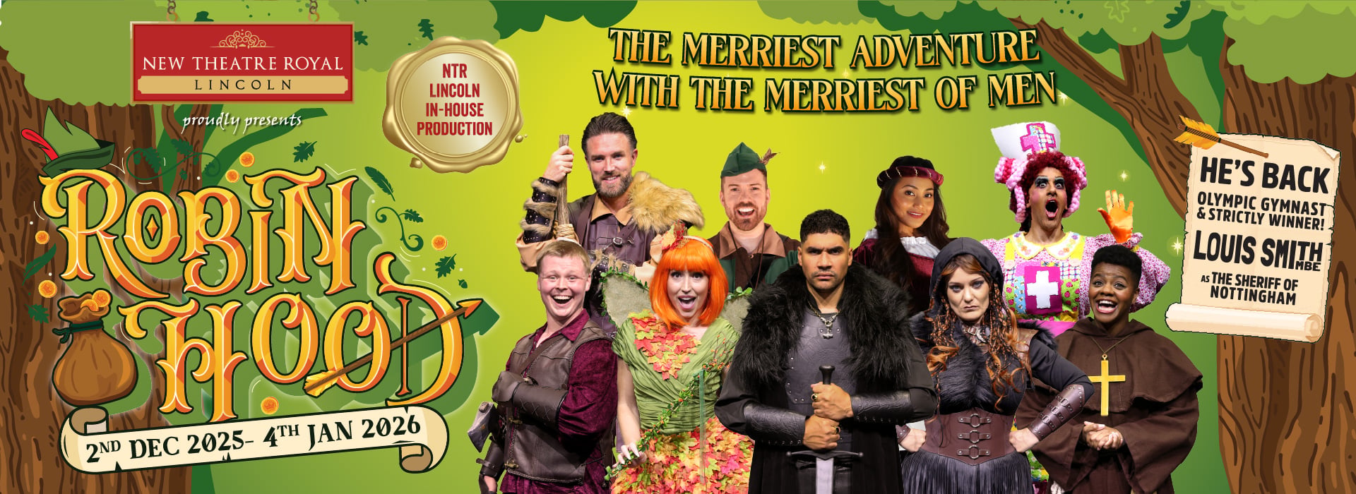 Robin Hood Pantomime at The New Theatre Royal Lincoln - Visit Lincolnshire