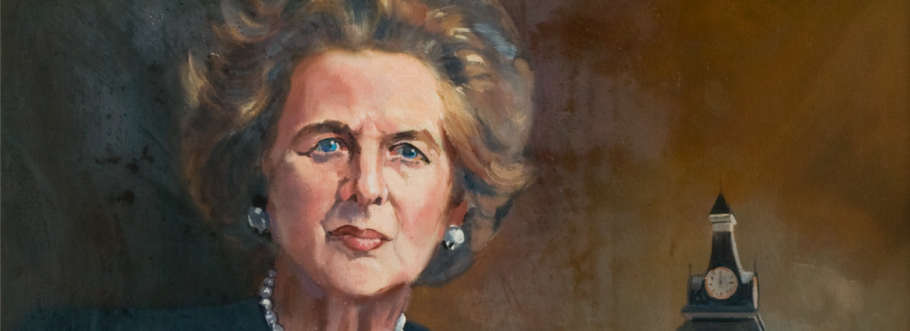 Margaret Thatcher by Terry Shelbourne, Grantham collection
