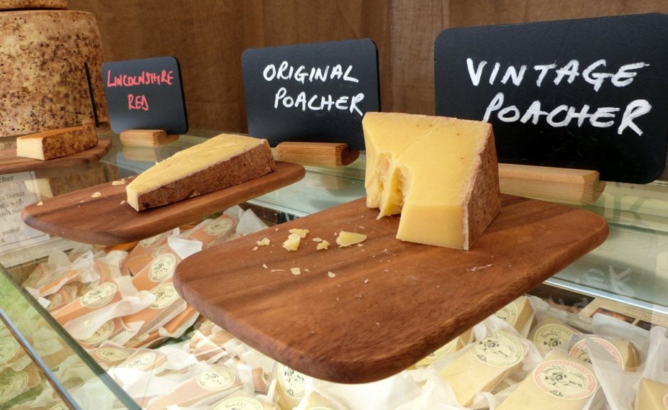 Cheeses at Farmers Market