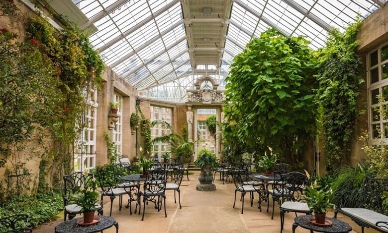 Harlaxton Manor garden