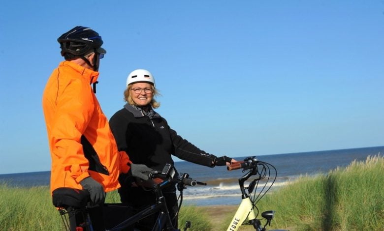 Cycling at the coast Cycling at the coast