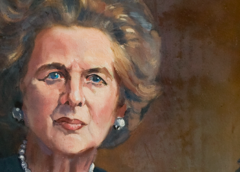 Margaret Thatcher by Terry Shelbourne, Grantham collection