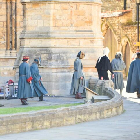 Filming The King outside Lincoln Cathedral (c) Lincolnite Steve Smales