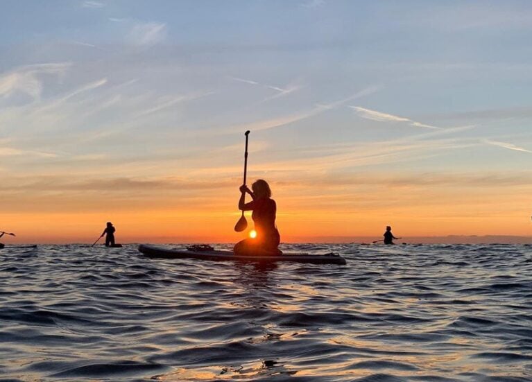 Paddle boarding at Cleethorpes