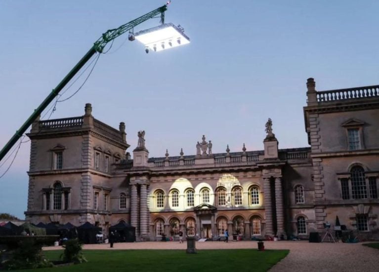 Grimsthorpe Castle Bridgerton filming (c) Netflix 2