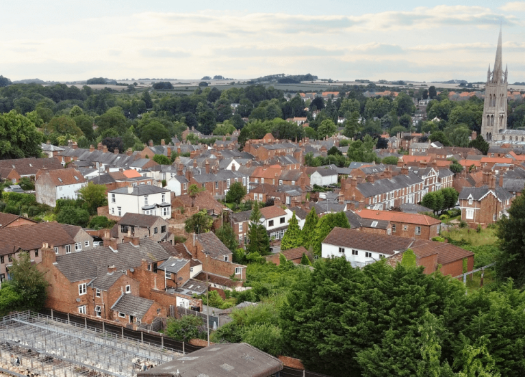 Aerial view of Louth